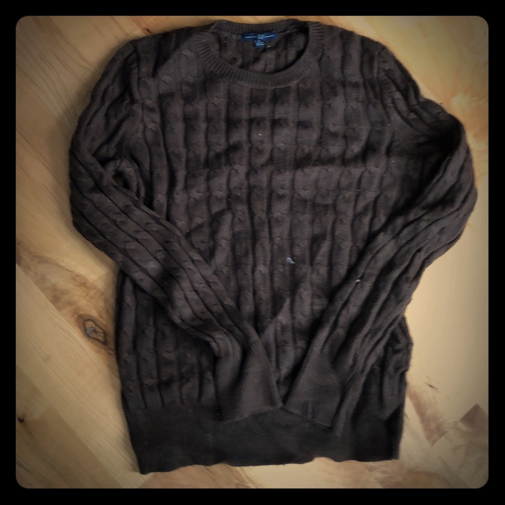 Gap Brown cable knit sweater